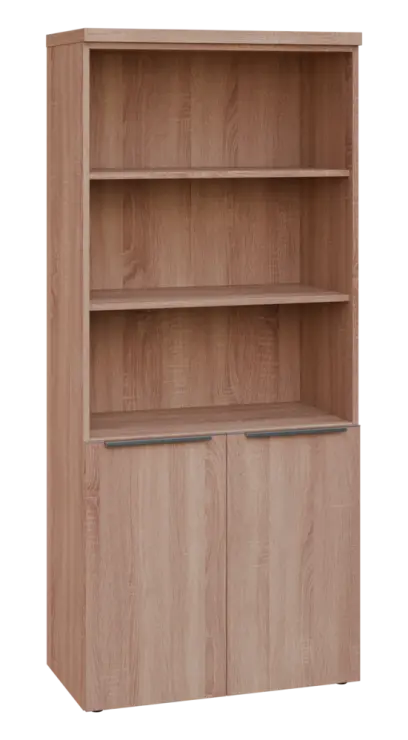 SIN 5 - 8DN3 kancelářská skříň, 2-dveřová/nika, 1820x800x400, dub bardolino